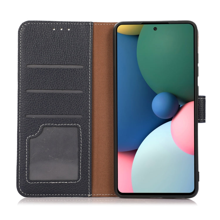 Para Nokia G20 Litchi Texture PU + TPU Funda de cuero Horizontal Flip con soporte y ranuras para tarjetas (azul)