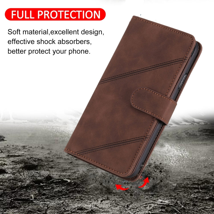 Para Huawei P30 PRO Piel Fee Business Horizontal Flip PU Funda de cuero con soporte y ranuras de tarjetas múltiples y billetera y filo y marco de fotos (marrón)