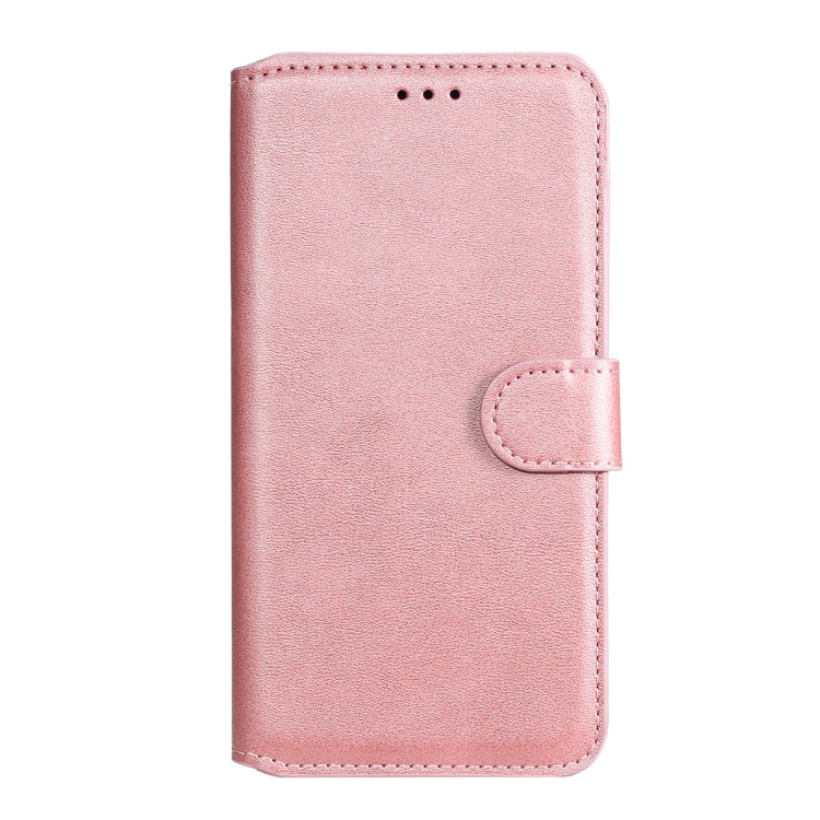 Caja clásica de la textura de la carne de becerro PU + TPU Funda de cuero Horizontal Flip con soporte y tragamonedas y billetera para Google Pixel 6 Pro (oro rosa)