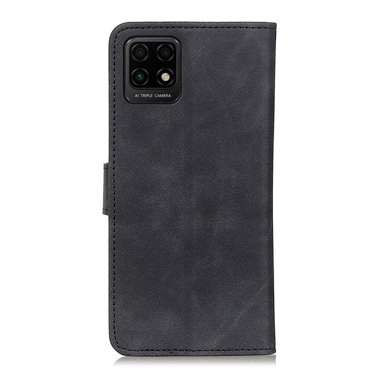 Para Huawei Maimang 10 SE Khazneh Retro Texture PU + TPU Funda de cuero Horizontal Flip con soporte y tragamonedas y billetera (Negro)