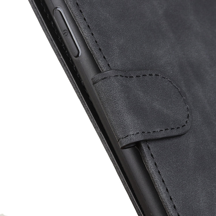 Para Huawei Maimang 10 SE Khazneh Retro Texture PU + TPU Funda de cuero Horizontal Flip con soporte y tragamonedas y billetera (Negro)