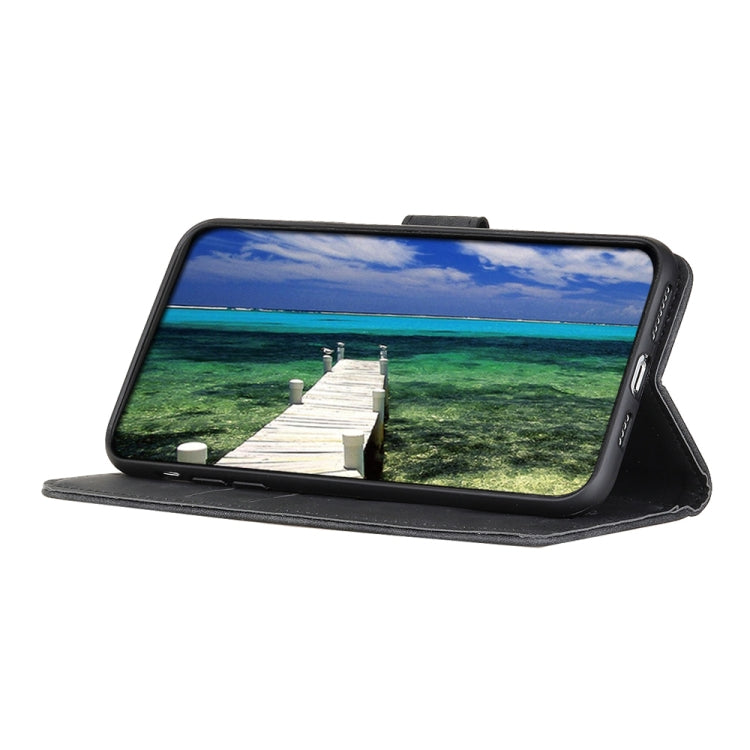 Para Huawei Maimang 10 SE Khazneh Retro Texture PU + TPU Funda de cuero Horizontal Flip con soporte y tragamonedas y billetera (Negro)