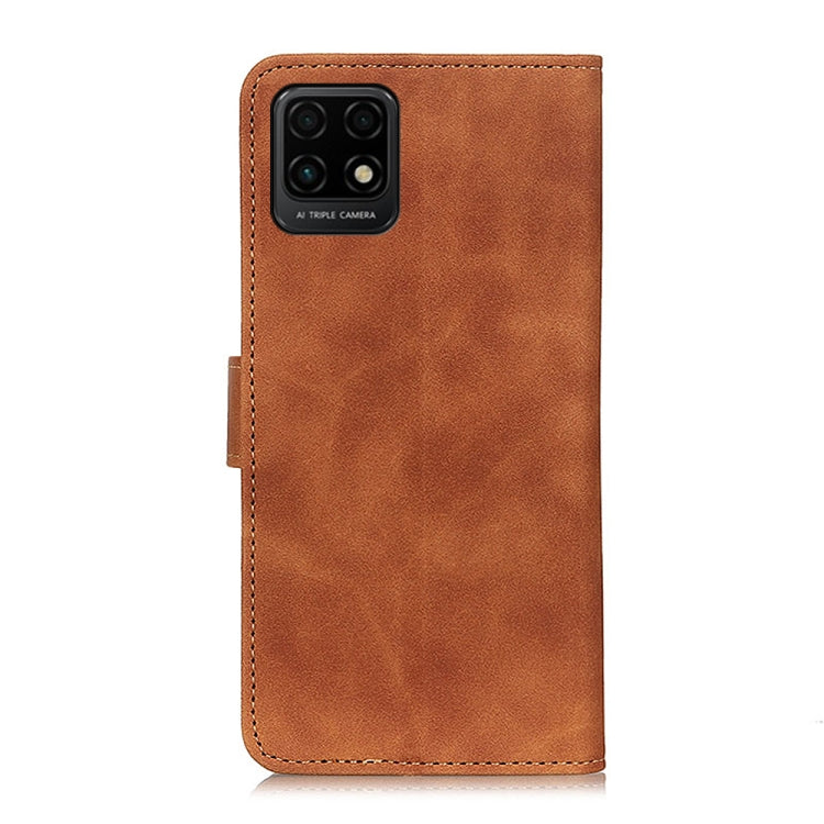 Para Huawei Maimang 10 SE Khazneh Retro Texture PU + TPU Funda de cuero Horizontal Flip con soporte y tragamonedas y billetera (Marrón)