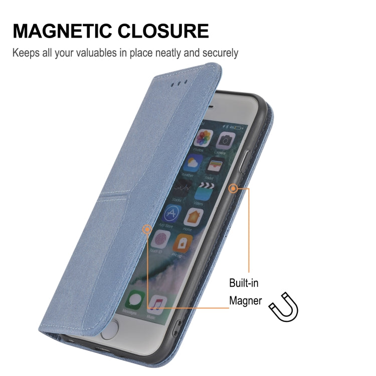 Para Huawei P50 Textura Textura Costura Magnética Horizontal Flip PU Funda de cuero con soporte y ranuras para tarjetas y billetera y cordón (gris)
