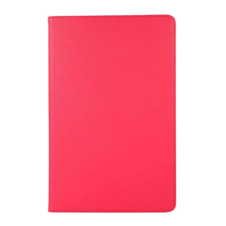 Para Xiaomi Pad 5 Pro / Pad 5 360 grados Rotación Litchi Texture Funda de cuero con soporte (Rose Rojo)