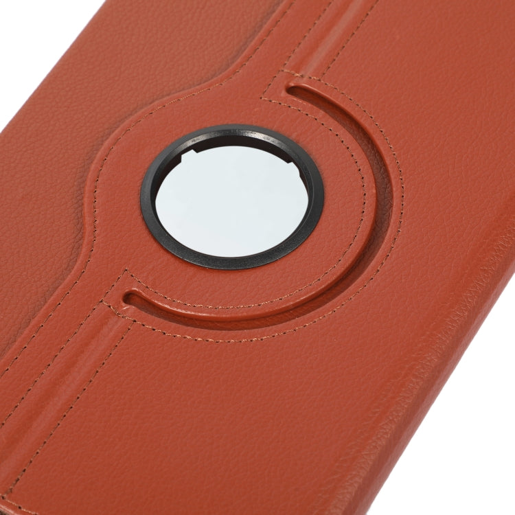 Para Xiaomi Pad 5 Pro / Pad 5 360 grados Rotación Litchi Texture Funda de cuero con soporte (Rose Rojo)