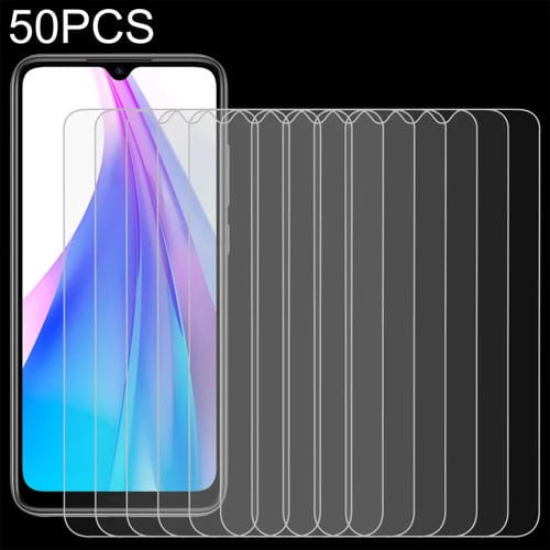 Para Xiaomi Redmi Note 8T 50 PCS 0.26mm 9H 2.5D Película de vidrio templado