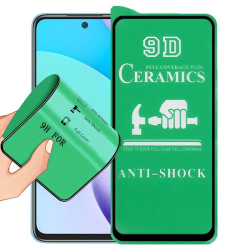 Para Xiaomi Redmi 10 9D Pantalla completa Pegamento completo Película de cerámica