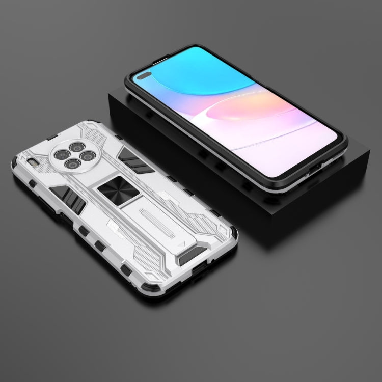 Para Huawei Nova 8i versión en el extranjero PC Supersonic PC + TPU Funda protectora a prueba de golpes con titular (plata)