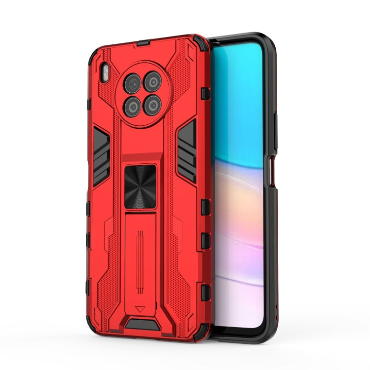 Para Huawei Nova 8i versión exterior Supersonic PC + TPU Funda protectora a prueba de golpes con titular (rojo)