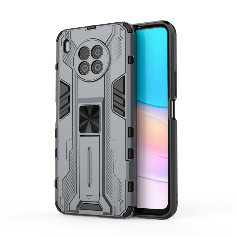 Para Huawei NOVA 8I versión en el extranjero PC Supersonic PC + TPU Funda protectora a prueba de golpes con titular (gris)