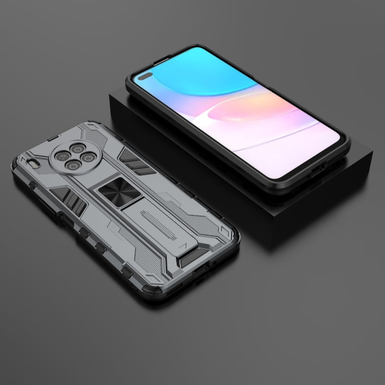Para Huawei NOVA 8I versión en el extranjero PC Supersonic PC + TPU Funda protectora a prueba de golpes con titular (gris)