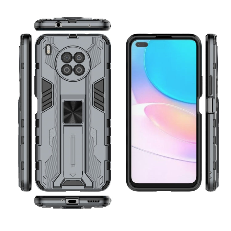Para Huawei NOVA 8I versión en el extranjero PC Supersonic PC + TPU Funda protectora a prueba de golpes con titular (gris)