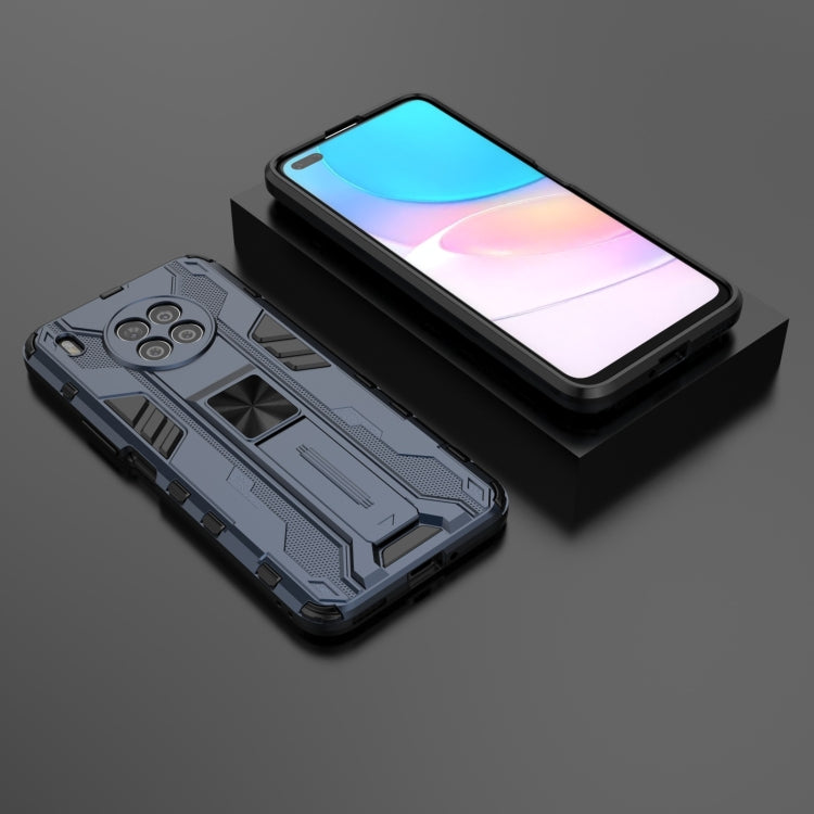 Para Huawei Nova 8i versión en el extranjero PC Supersonic PC + TPU Funda protectora a prueba de golpes con soporte (azul oscuro)