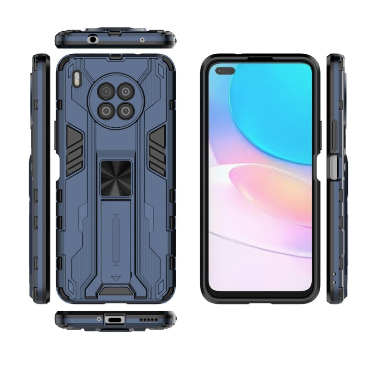 Para Huawei Nova 8i versión en el extranjero PC Supersonic PC + TPU Funda protectora a prueba de golpes con soporte (azul oscuro)