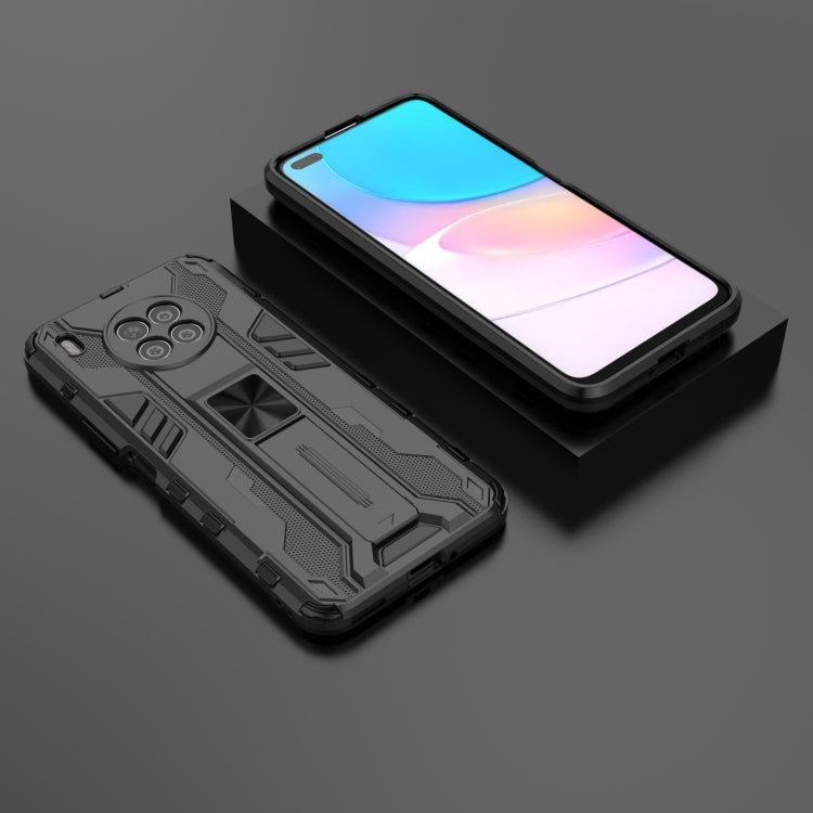 Para Huawei Nova 8i versión en el extranjero PC Supersonic PC + TPU Funda protectora a prueba de golpes con titular (negro)