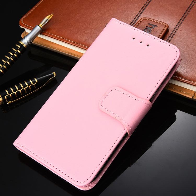 Para Huawei Nova 8 Pro 5G Crystal Texture Horizontal Flip Funda de cuero con soporte y ranuras para tarjetas y billetera (rosa)