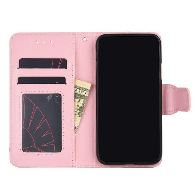 Para Huawei Nova 8 Pro 5G Crystal Texture Horizontal Flip Funda de cuero con soporte y ranuras para tarjetas y billetera (rosa)