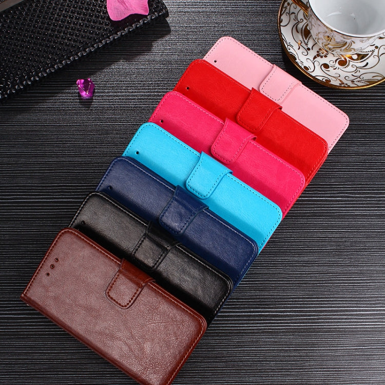 Para Huawei Nova 8 Pro 5G Crystal Texture Horizontal Flip Funda de cuero con soporte y ranuras para tarjetas y billetera (rosa)