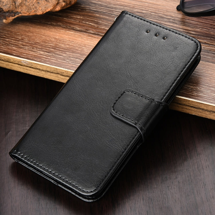Para Huawei Nova 8 Pro 5G Crystal Texture Horizontal Flip Funda de cuero con soporte y tragamonedas y billetera (Negro)