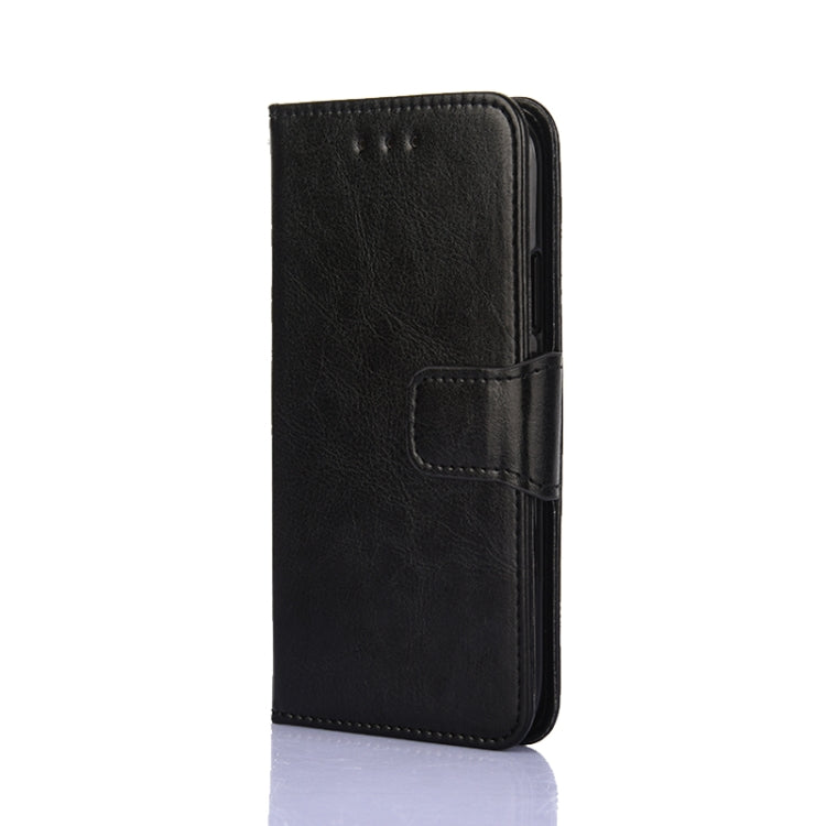 Para Huawei Nova 8 Pro 5G Crystal Texture Horizontal Flip Funda de cuero con soporte y tragamonedas y billetera (Negro)