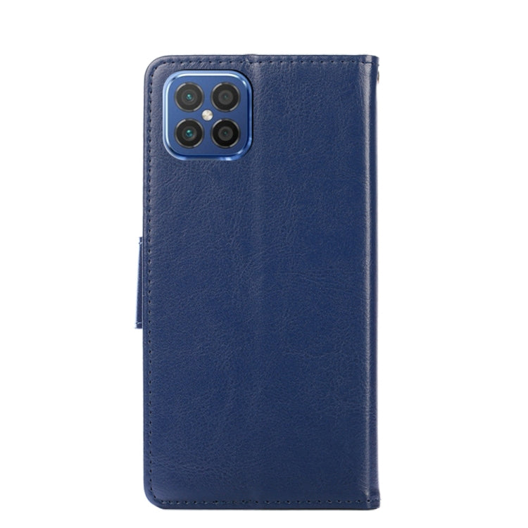 Para Huawei Nova 8 SE Cristal Texture Funda de cuero Horizontal Flip con soporte y tragamonedas de tarjetas y billetera (azul real)