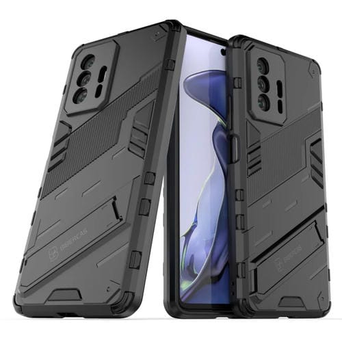 Para Xiaomi MI 11T / 11T Pro Punk Armor 2 en 1 PC + Funda a prueba de golpes TPU con titular invisible (Negro)