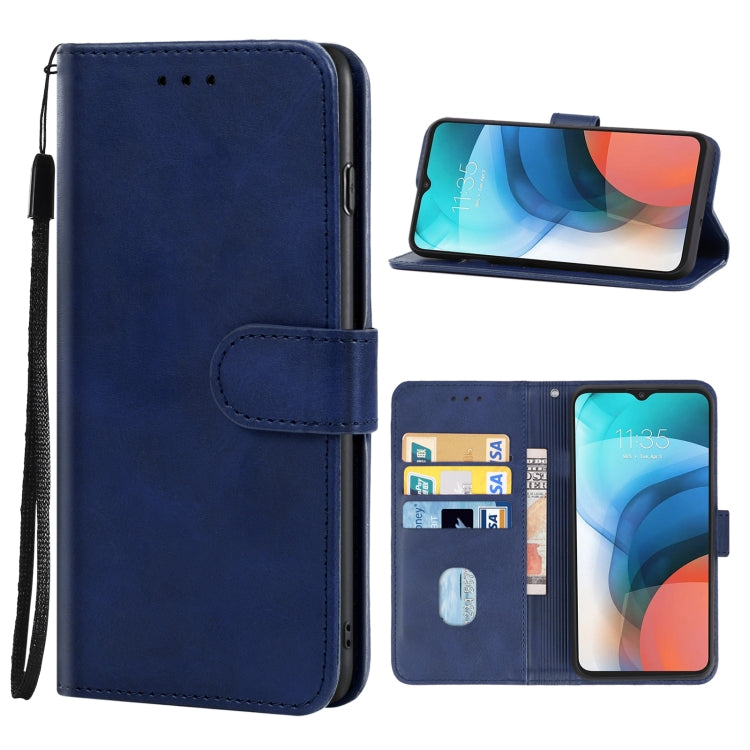 Caja de Cuero para Teléfono Lenovo K13 (Azul)
