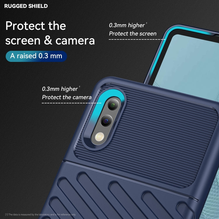 Para Sony Xperia Ace II Thunderbolt Funda de teléfono inteligente a prueba de golpes (azul)