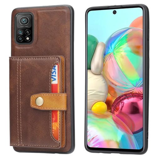 Para Xiaomi Redmi Note 11 Pro Color Color Color coincidencia TPU + PU Funda telefónica (Brown)