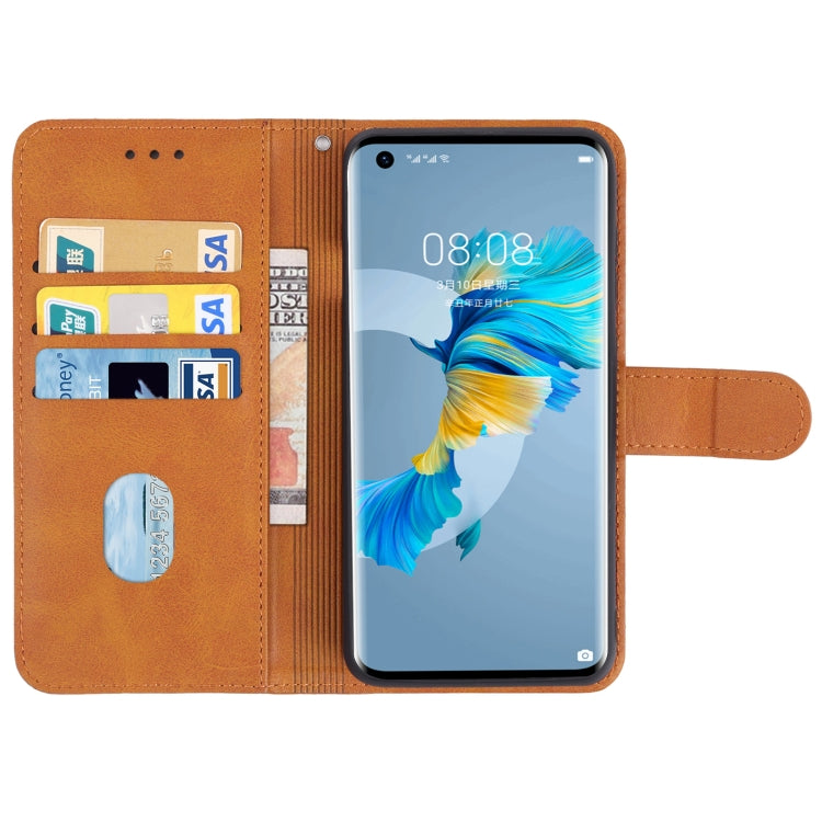 Funda Telefónica de Cuero para Huawei Mate 40E 4G (Brown)