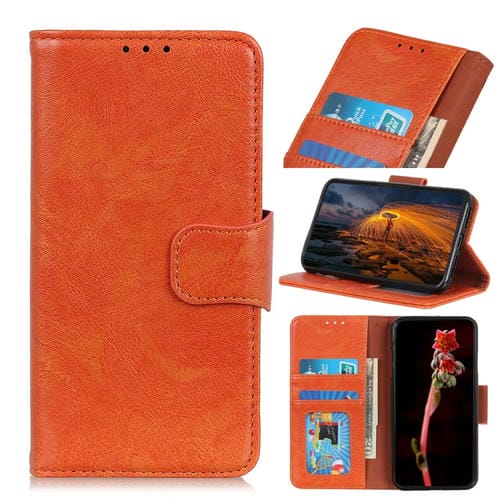 Para Motorola Edge X30 Nappa Texture Horizontal Flip Funda de cuero (naranja)