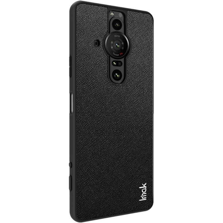 Para Sony Xperia PRO-I IMAK LX-5 serie PC + Funda TPU con protector de pantalla (textura cruzada)
