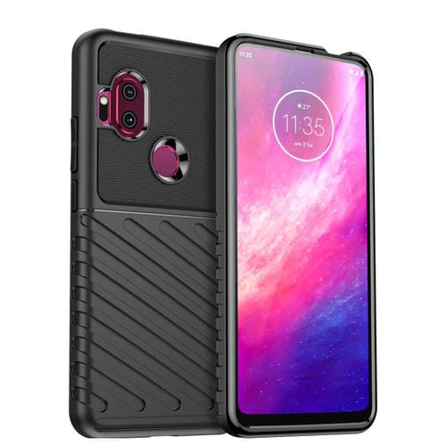 Para MOTOROLA ONE HYPER THUNDERBOLT TPU Funda protectora protectora (negra)