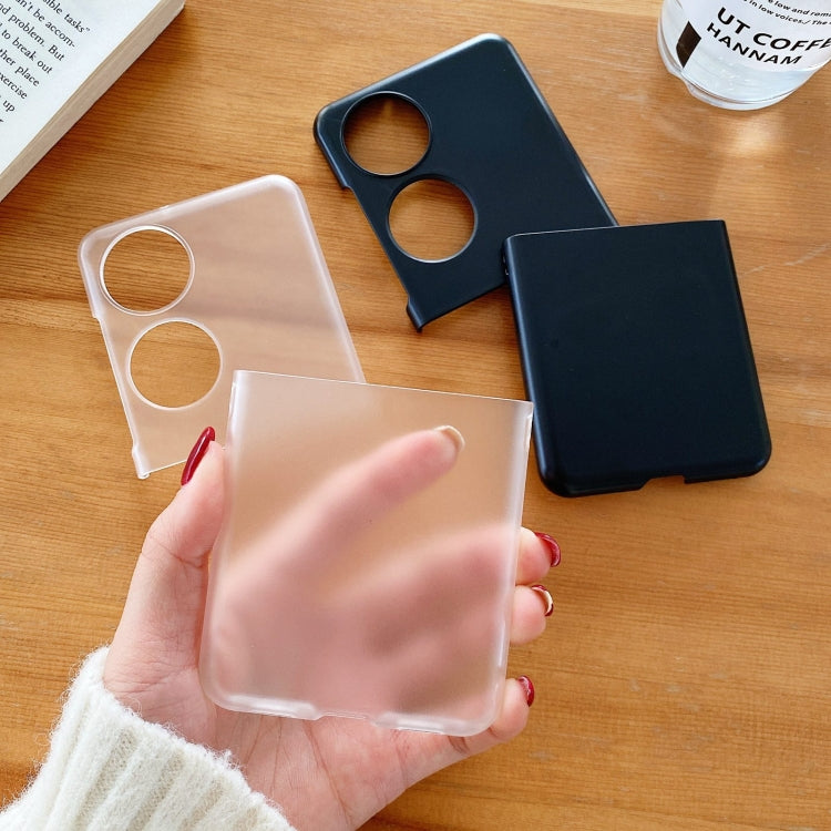Funda para Huawei P50 Pocket Frosted PC Teléfono Plegable (Negro)
