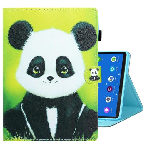 Funda para Tablet Samsung Galaxy Tab A8 10.5 (2021) Cuero Costura Dibujo (Panda)