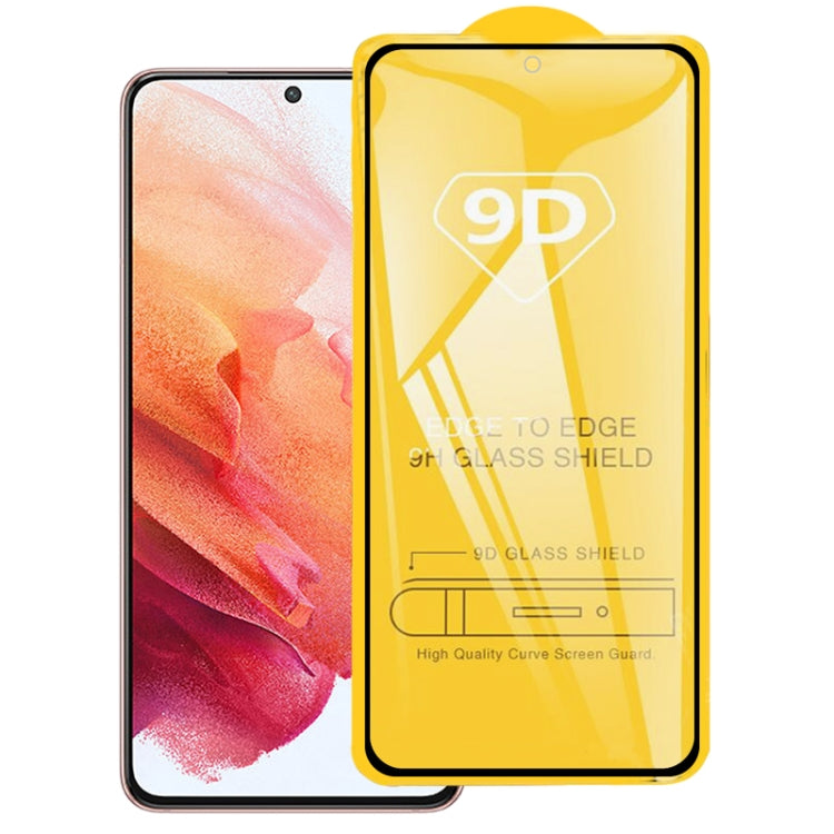 Para Samsung Galaxy S21 5G Pantalla de pegamento completo Película de vidrio templado