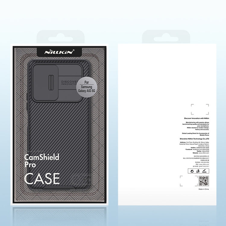 Para Samsung Galaxy A53 5G Nillkin Camshield Pro Series PC Cobertura completa Funda telefónica (Negro)