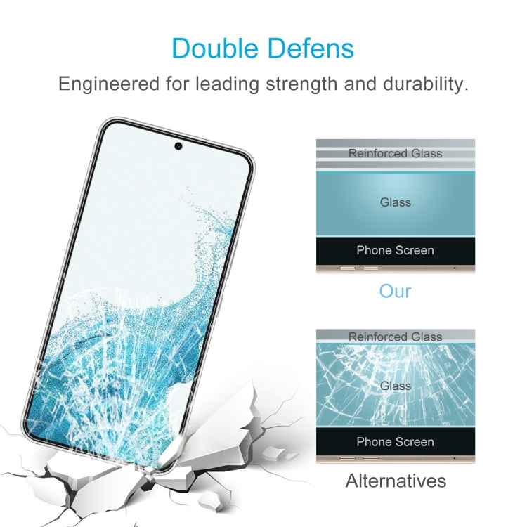 Para Samsung Galaxy S22 5G 0.26mm 9H 2.5D Película de vidrio templado, no se admite el desbloqueo de huellas dactilares
