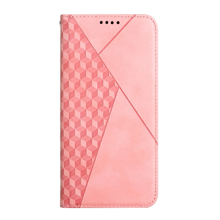 Para Samsung Galaxy A23 Diamond Diamond Splicing Siente Funda de teléfono de cuero magnético (oro rosa)