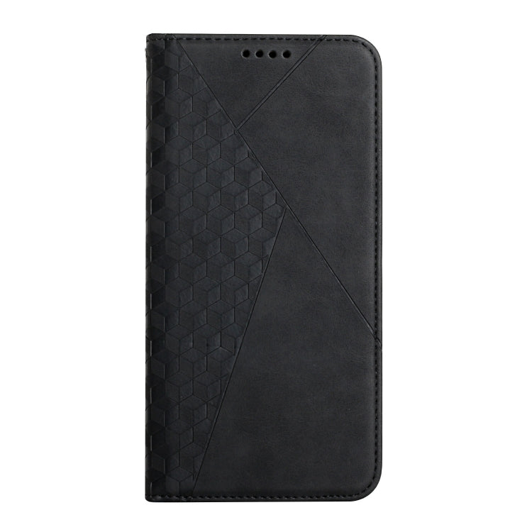 Para Samsung Galaxy A23 Diamond Splicing Splicing Siente la caja del teléfono de cuero magnético (Negro)