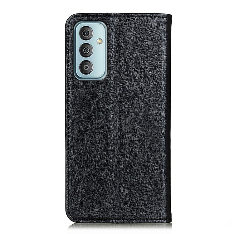 Para Samsung Galaxy M23 / F23 Magnético Crazy Horse Texture Thebet Funda telefónica (Negro)