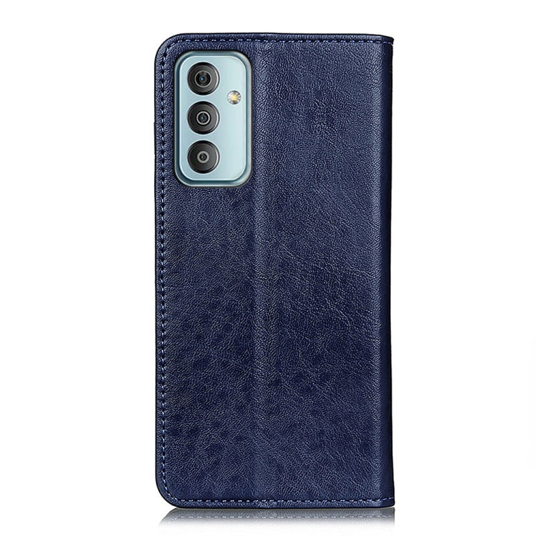 Para Samsung Galaxy M23 / F23 Magnético Crazy Horse Texture Thebet Funda telefónica (azul)
