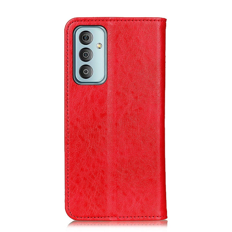 Para Samsung Galaxy M23 / F23 Magnético Crazy Horse Texture Thebet Funda telefónica (rojo)