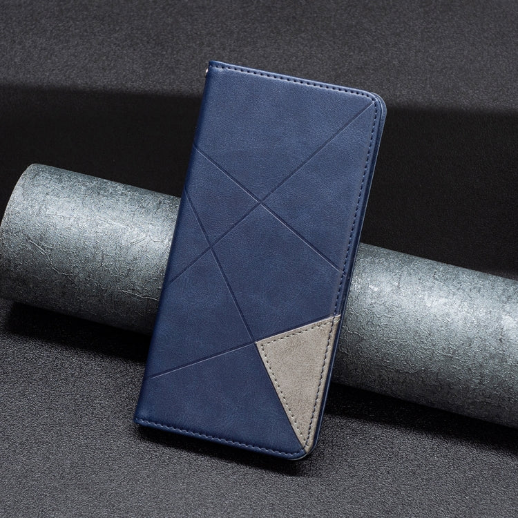 Para Sony Xperia 5 III Case de teléfono de cuero magnético invisible prismático (azul)