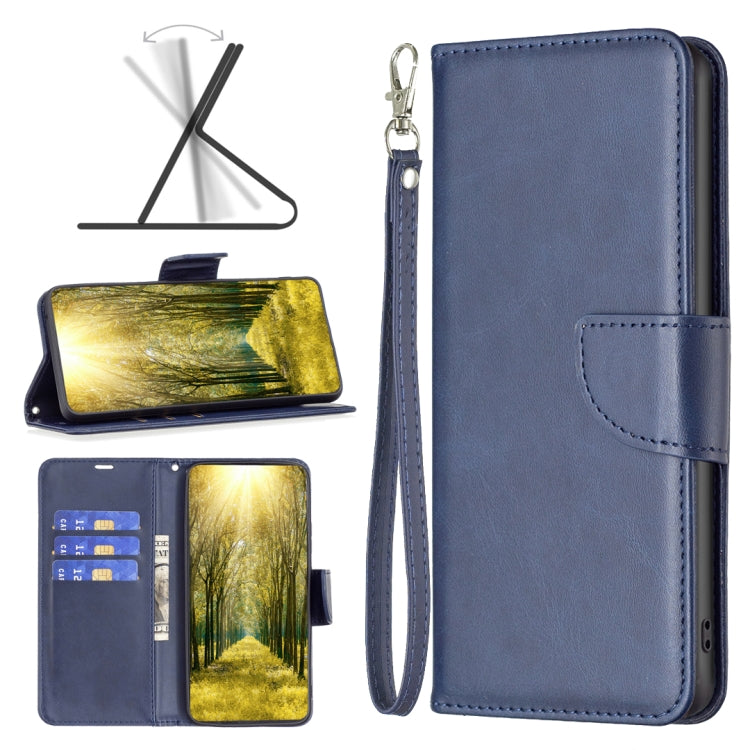 Para Sony Xperia 1 III Caja de teléfono de cuero de textura de piel de cordón (azul)