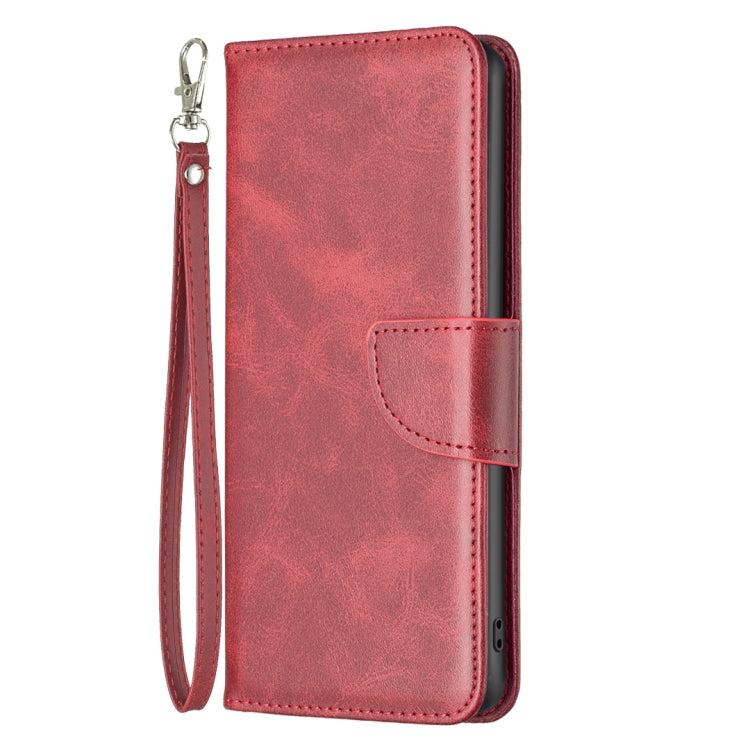 Para Sony Xperia 5 III Caja de teléfono de cuero de textura de piel de cordero (rojo)