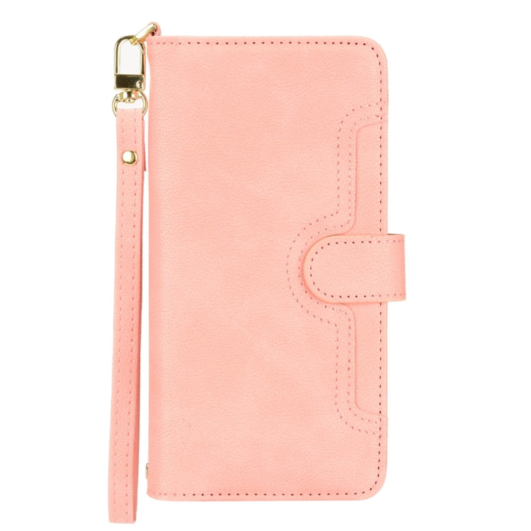 Para ZTE Blade V30 Vita / V2022 Litchi Texture Pipe Telephip Case (rosa)