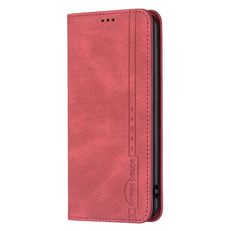 Para infinix cero x / x pro magnético rfid bloqueando la caja del teléfono antirrobo de cuero (rojo)