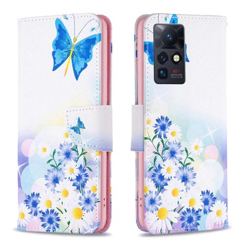 Para infinix cero x / x Pro Drawing Patrón de papel de cuero (amor de mariposa)